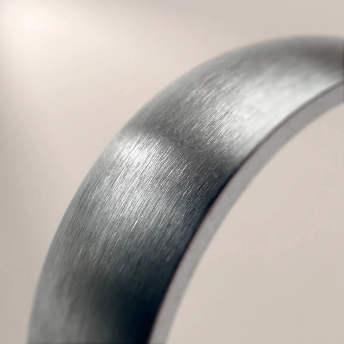 Surgical Steel (316L) Brushed Court Wedding Ring - Bound.
