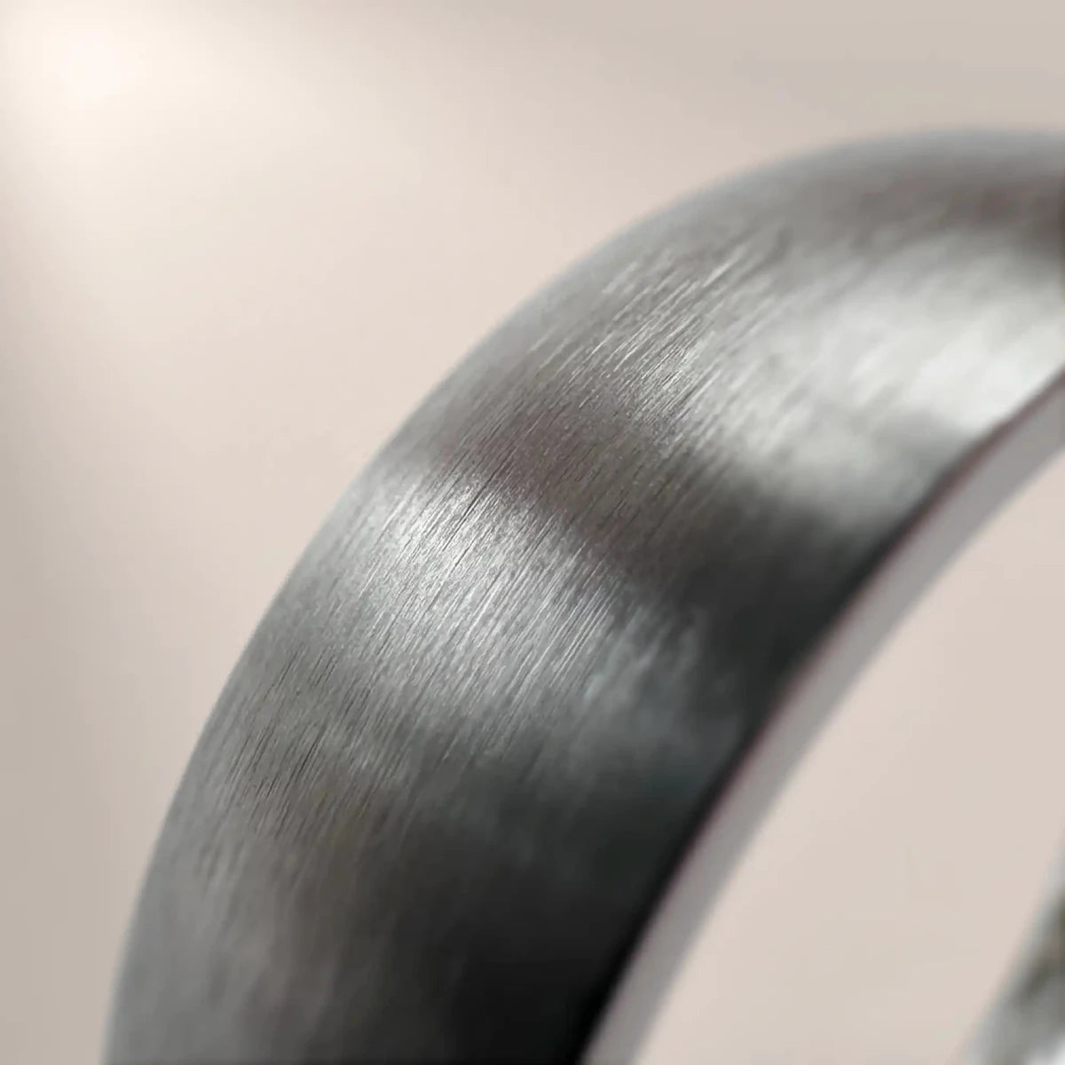 Titanium Brushed Court Wedding Ring - Bound.