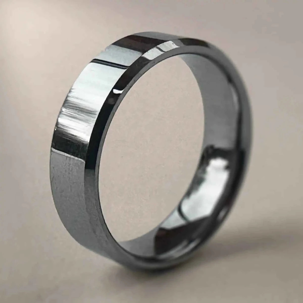 Bezeled Beveled Edge Rings | Modern Comfort Fit Wedding Bands | Bound Rings ...