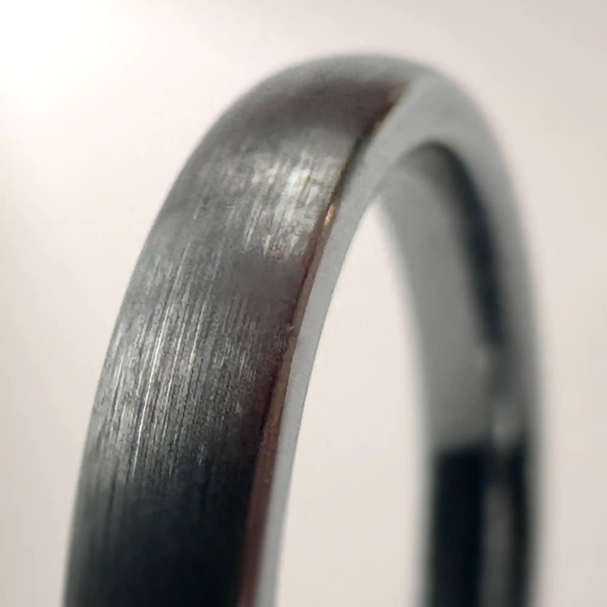 Tungsten Brushed Slim Wedding Ring